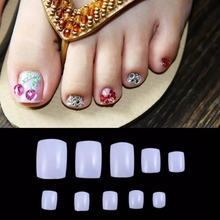 500pcs/pack Natural /White/Transparent Plastic False Fake Artificial Toe Nails Tips For Nail Art Decoration 2024 - buy cheap