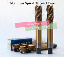 Free shipping 1PCS M30 yellow coated high speed steel machine taps spiral groove machine tap ,Spiral Thread Tap 2024 - buy cheap