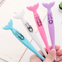 1PCS New Cute Cartoon Mermaid Tail Gel Pen Student Stationery Novelty Gift School Material Office Supplies 2024 - buy cheap