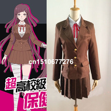 Anime danganronpa mikan tsumiki escola uniforme cosplay costume-feito 2024 - compre barato