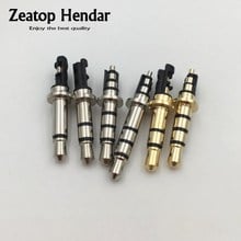 Conector de Audio de 100mm, 2, 3, 4 polos, 3,5mm, auriculares estéreo, Doble Vía, 6mm 2024 - compra barato