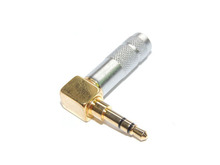 3.5mm Stereo 3 pole 90 Degree Right Angle Male Plug Gold Plated Solder audio Connector 2024 - buy cheap