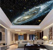 Custom Any Size 3D Wall Mural Wallpaper Galaxy Starry Nebula Ceiling Murals Living Room Sofa Bedroom Backdrop Wallpaper Painting 2024 - buy cheap