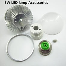 5 Set 5W LED bulb lamp accessories E27 E14 B22 Gu10 DIY Aluminum shell kit LED parts 2024 - buy cheap