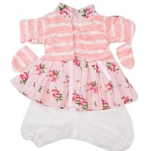 KEIUMI Lovely Pink Dress Suit For 17-18 Inch Reborn Baby Doll Clothing Strip Shirt Doll Suits Children Xmas Birthday Gifts 2024 - buy cheap