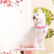 Dog Cat collars Adjustable collar Polyester Fashionable collars with bells 2024 - buy cheap