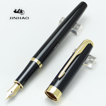 BAOER 388 black and golden M nib fountain pen luxury office school Stationery supplies 2022 - buy cheap