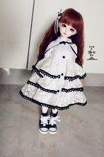 Vestido branco da princesa bjd, conjunto de roupas para 1/3, 1/4 e 1/6, roupas de boneca bjd/sd, acessórios de roupas de boneca lol brinquedo 2024 - compre barato