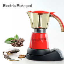 1pc Electrical Espresso Moka Pot Coffee Percolators Italian Mocha Maker Home Coffee pot for 6 people 220-240v 480w 2024 - buy cheap