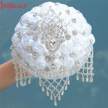 Wifelai-ramos de novia hechos A mano nuevos con diamantes de imitación, borlas, para boda, personalización avanzada, color blanco, W2032 2024 - compra barato