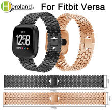 Wrist Band Replacement Stainless Steel Strap For Fitbit Versa band metal Smart Watch Band Strap bracelet 2018 new fashion Luxury 2024 - buy cheap