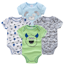 Kavkas Baby Boy Sleepwear 4pcs/Set Short Sleeve New Born Baby Clothing Boy Pajamas Infantile Baby Boy Bossa Nova Infant Sleeper 2024 - купить недорого