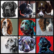 Diy Diamond Embroidery Dog Diamond Painting Cross Stitch Kit Full Drill Needlework Rhinestone Painting Mosaic Gift Christmas 2024 - buy cheap