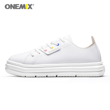 ONEMIX-zapatos de Skateboarding para hombre y mujer, zapatillas ligeras y ligeras de cuero suave, para caminar al aire libre, talla 36-46 2024 - compra barato