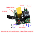 Sistema de controle remoto sem fio 1ch, mini receptor e transmissor remoto 220. 92mhz, 315/433 v - especificações Sistema de controle remoto sem fio 1ch, mini receptor e transmissor remoto 220. 92mhz, 315/433 v - especificações
