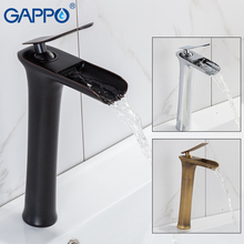 GAPPO Basin Faucets brass tall waterfall bathroom faucet water taps waterfall Basin sink faucet taps, brass faucet, Basin mixer tap, mixer water, single handle, deck mounted 2024 - buy cheap