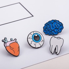 YK002-Pines de botón de dibujos animados para mujer, joyería, broche de esmalte del cuerpo, broches para mujer, broche de corazón 2024 - compra barato