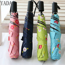 YADA Light Cherry Flower High Quality Charms Umbrella Rain Women uv Umbrella For Womens Windproof Folding Pencil Umbrellas YS077 2024 - buy cheap