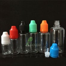 Wholesale  200pcs High Quality PET 20ml Empty Plastic Bottle With ChildProof Cap With Dropper 20ml Dropper Bottles 2024 - buy cheap