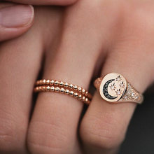 Conjunto de 3 unids/set de anillos minimalistas de cristal y Luna para mujer, anillos de nudillos dorados a la moda, accesorios de joyería, regalos 2024 - compra barato