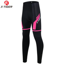 X-Tiger Women Winter Keep Warm Cycling Pants Thermal Fleece MTB Bike Cycling Tights Bicycle Cycling Trousers 3D Gel Padded 2024 - buy cheap