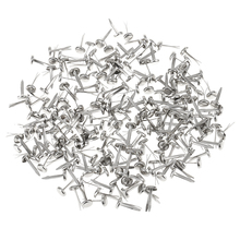 200 Pieces Mini Silver Iron Brad Paper Fasteners for Scrapbooking Embellishment Paper Craft 6x13mm 2024 - buy cheap