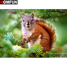 HOMFUN Full Square/Round Drill 5D DIY Diamond Painting "squirrel" Embroidery Cross Stitch 5D Home Decor A07081 2024 - buy cheap