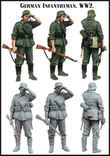 1/35 Resin Figure Model Kit WWII GERMAN INFANTRYMAN Unassambled  Unpainted 2024 - buy cheap