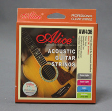 Alice AW436 Hexagonal Core Phosphor Bronze Wound Acoustic Guitar Strings 1 set 6 strings 2024 - buy cheap