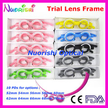 XD15 5pcs a lot Economy Colorful Fixed PD Distance Optometry Ophthalmic Plastic Trial Lens Frame Lowest Shipping Costs 2024 - buy cheap