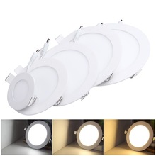 Dimmable LED Downlight 3W-25W 85-265V Warm White/Natural White/Cold White recessed dimmable led panel light  Free Shipping 2024 - buy cheap