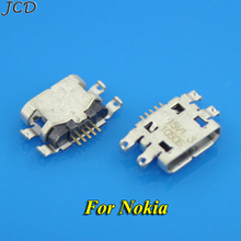 Jcd 10 argolas para nokia lumia a501 502 535 n535 532 mini conector usb, conector para carga e reparo de porta de soquete 2024 - compre barato