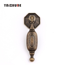 Antique Alloy Handle Drawer Wardrobe Door Handle Chinese Single Hole Knobs Furniture Hardware Bronze Tone,25*67mm,8Pcs 2024 - buy cheap