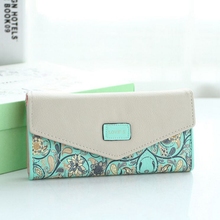 Fashion Colorful Style Female PU Leather Wallets Bifold Flowers Printing Women Clutch Wallet ID Credit Card Holder Coin Purse 2024 - buy cheap