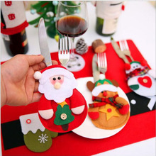 8Pcs New Year Merry Chirstmas Knife Fork Cutlery Set Skirt Pants  Christmas Decorations for Home 2024 - buy cheap