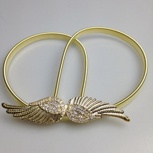 New design fashion flower gold springy metal waist chain belt for women female decoration rhinestore waist belt 2024 - buy cheap