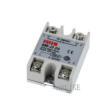 1pcs solid state relay SSR-15DA 8A SSR-10DA SSR-20DA SSR-25DA 5-24VDC TO 24-380V AC SSR 25DA 6-20mA 2024 - buy cheap