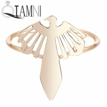 Anéis falcon delicados qiamni, presente para mulheres e homens, anéis baratos para pendurar 2024 - compre barato