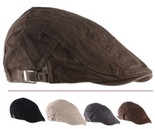 2015 New Solid Fashion Flat Cap Men's Sport Golf Driving Gorra Plana Beret Boina Hats 2024 - buy cheap