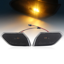 LED Turn Signal Light Smoked Front Fender for Jeep Wrangler JL 2018 2019 Side Reflection Warning  Lamp Side Signals Light 2024 - buy cheap