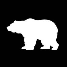 14,7*9 см коричневый медведь животные Графический стикер автомобиля бампер украшение окна виниловые аксессуары 2024 - купить недорого