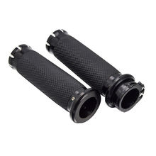 Motorcycle Dual Sport bike Black 1'' 25mm CNC Handle Bar Hand Grips Cruiser Chopper Cafe Racer Old School Touring 2024 - buy cheap