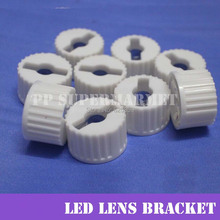 50 pcs 20mm 90/120 graus Lente LED Com Suporte Branco Para 1 w 3 w 5 w de Alta Potência DIODO EMISSOR de Luz Da Lâmpada