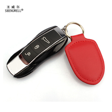 Leather Keychain For Porsches 911 991 992 Genuine Cow Leather Panamera Macan Key Holder High Quality Keyring Decoration Pendant 2024 - buy cheap