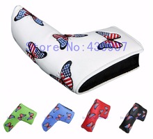 High quality Dancing Butterfly Head Cover USA Flag Blade Putter Cover For Golf Putter 2024 - buy cheap