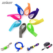 30Pcs Reusable Colored Nylon Cable Winder Wire Organizer  Earphone Holder Mouse Cord Protector Cable Management Length17.5cm 2024 - buy cheap