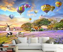 Papel de parede 3d personalizado, pintura paisagem, pintura a óleo, plano de fundo, decoração de parede 2024 - compre barato