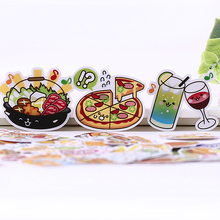 Pegatinas creativas y bonitas de comida fresca japonesa, álbum de recortes de comida meng, pegatina decorativa, álbumes de fotos artesanales, 40 Uds. 2024 - compra barato