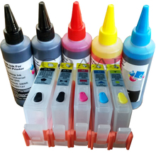 Refillable Ink cartridges for hp 364 kit + 500ml Dye inks for HP Photosmart 5510 5520 6510 6520 7510 7520 e-All-in-One 2024 - buy cheap