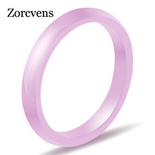 ZORCVENS New Elegant Ceramic Tail Ring for Women Pink / Black Ring Fashion Female Jewelry Women Accessories 2024 - buy cheap